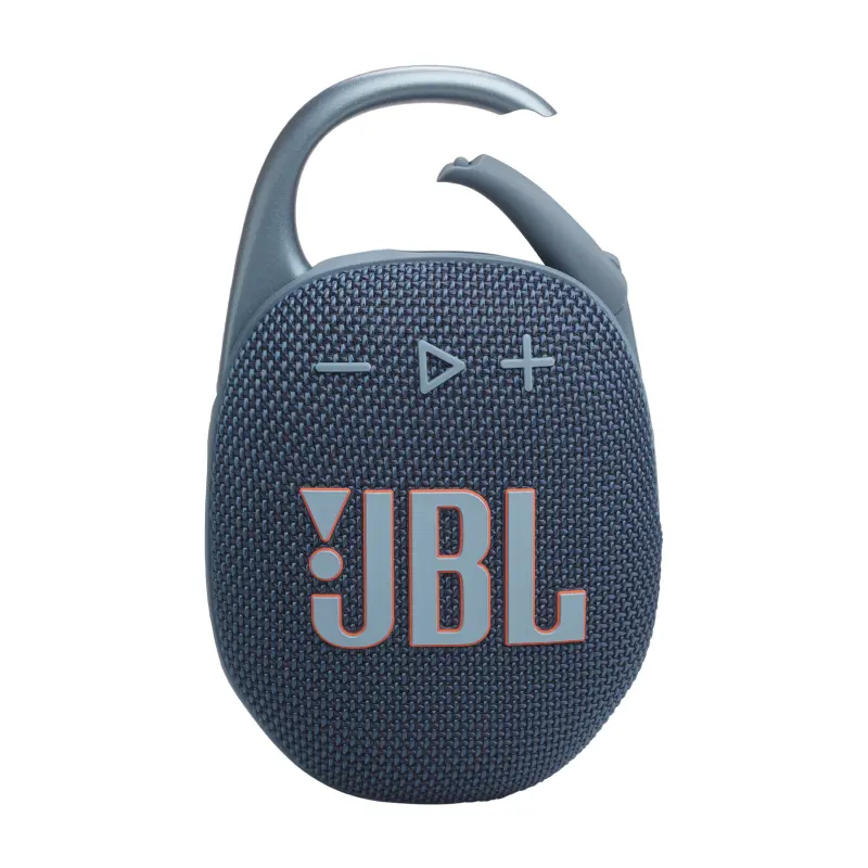 BOCINA PORTÁTIL JBL CLIP5 BLUETOOTH COLOR AZUL RESISTENTE AL AGUA Y POLVO